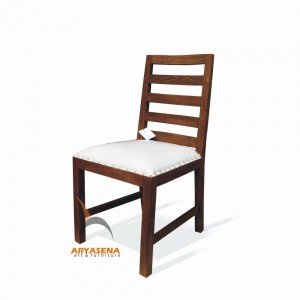 ASN 08 - Assen Dining Chair with Cushion - Teak Rustic 46x53x90